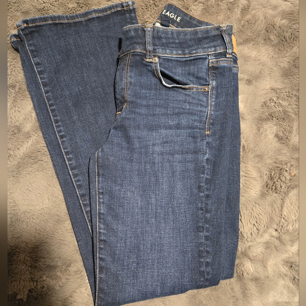 American Eagle Outfitters Kickboot Leg Blue Jeans Size 8